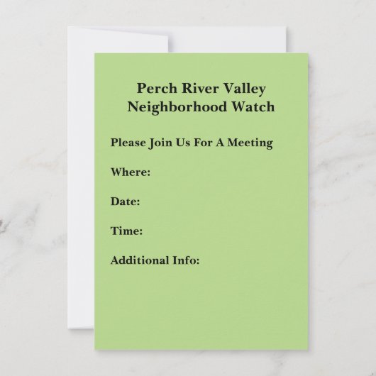 Retro Neighborhood Besuchen Sie die Sozialpartner Einladung (Rückseite)