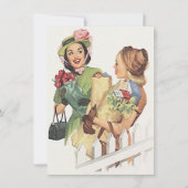 Retro Neighborhood Besuchen Sie die Sozialpartner Einladung (Vorderseite)