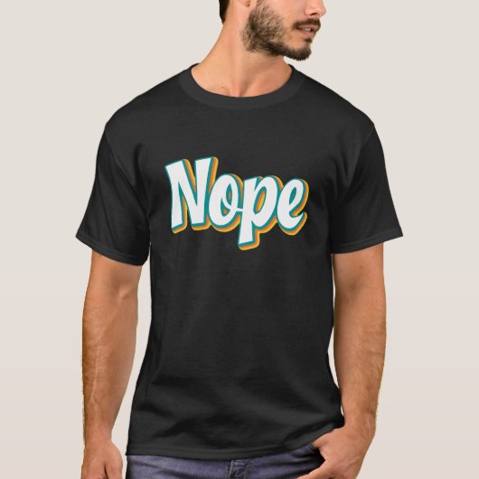 Retro Nein T-Shirt (Vorderseite)