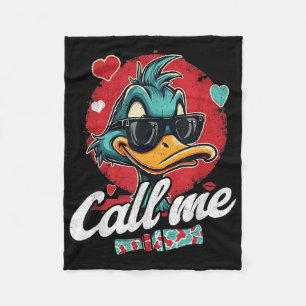 Retro nennen mich Valentines Ente Jagd Frauen Fleecedecke