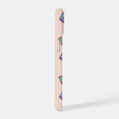 Retro Neon Audio-Kassettenbandmuster iPhone 15 Hülle (Rechte Seite)