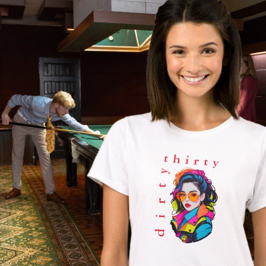 Retro Neon Birthday T-Shirt