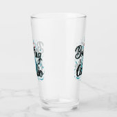 Retro Neon "Bowling Is My Cardio" Funny Bowling Glas (Rechts)