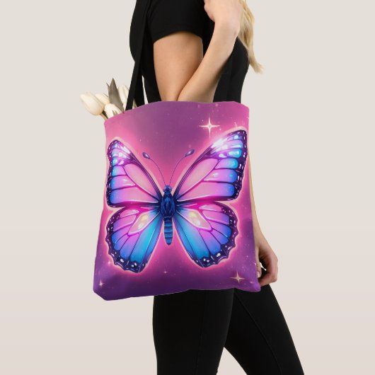 Retro Neon Butterfly Tasche (Von Nahem)