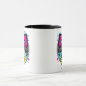 Retro Neon Cassette Vibes Tasse (Zentrum)