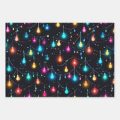 Retro Neon Christmas Geschenkpapier Set (Vorderseite 3)
