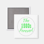 Retro Neon der 1980er Jahre Magnet (Vorderseite/Rückseite)