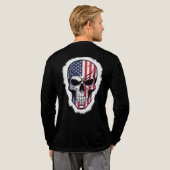 Retro Neon Drummer Tri-Blend Shirt (Voller Rücken)