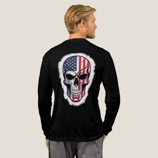 Retro Neon Drummer Tri-Blend Shirt (Voller Rücken)