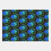 Retro Neon Electric Gitarren Geschenkpapier Set (Vorderseite 2)