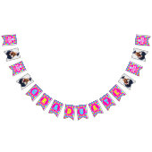 Retro Neon Foto Graduation Party Wimpelkette (Alle)