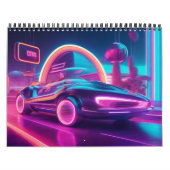 Retro Neon Future 2024 Kalender (Titelbild)
