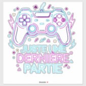 Retro Neon Gamer Sticker - (Blatt)