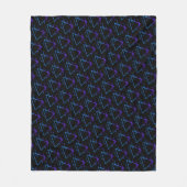 Retro Neon Geometric Muster 2 Fleecedecke (Vorderseite)