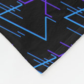 Retro Neon Geometric Muster 2 Fleecedecke (Ecke)