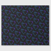 Retro Neon Geometric Muster 2 Geschenkpapier (Flach)