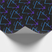 Retro Neon Geometric Muster 2 Geschenkpapier (Ecke)