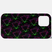 Retro Neon Geometric Muster Case-Mate iPhone Hülle (Rückseite (Horizontal))