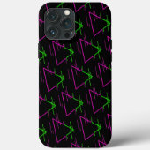 Retro Neon Geometric Muster Case-Mate iPhone Hülle (Rückseite)