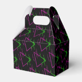 Retro Neon Geometric Muster Gable Geschenkschachtel (Vorderseite)
