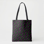 Retro Neon Geometric Muster Tasche (Vorderseite)