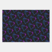 Retro Neon Geometric Pattern Collection Geschenkpapier Set (Vorderseite 3)