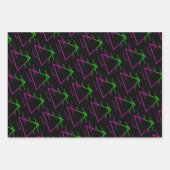 Retro Neon Geometric Pattern Collection Geschenkpapier Set (Vorderseite 2)