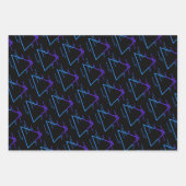 Retro Neon Geometric Pattern Collection Geschenkpapier Set (Vorderseite)