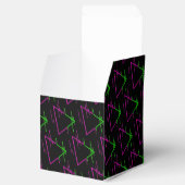 Retro Neon Geometric Pattern Cube Geschenkschachtel (Geöffnet)