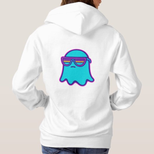 Retro Neon Ghosts Hoodie (Rückseite)