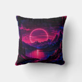 Retro Neon Kissen (Rückseite)