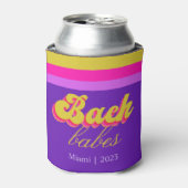 Retro Neon Lila Junggeselinnen-Abschied Dosenkühler (Kanne Vorderseite)