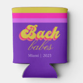 Retro Neon Lila Junggeselinnen-Abschied Dosenkühler (Rückseite)