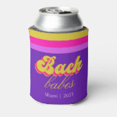 Retro Neon Lila Junggeselinnen-Abschied Dosenkühler (Kanne Rückseite)