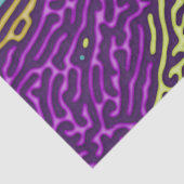 Retro Neon Maze Pattern - Arcade Ästhetik Seidenpapier (Detail)