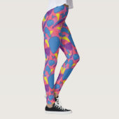 Retro-Neon-Multicolor Leggings (Rechts)