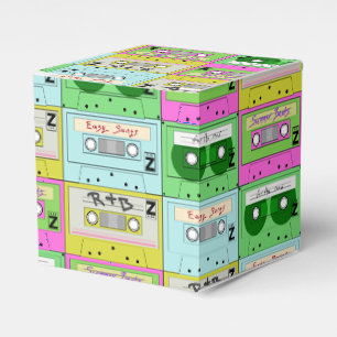 Retro Neon Music Cassettes Fvor Box der 90er Jahre Geschenkschachtel