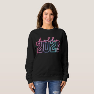 Retro Neon Neujahr 2025 Sweatshirt