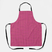 Retro Neon Pink Dots Pattern der 80er/90er Jahre Schürze (Vorderseite)