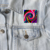 Retro Neon Rot drehen Button (Beispiel)