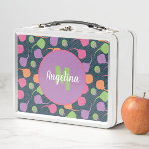 Retro-Neon-Stachelrochen-Metall-Lunchbox Metall Brotdose