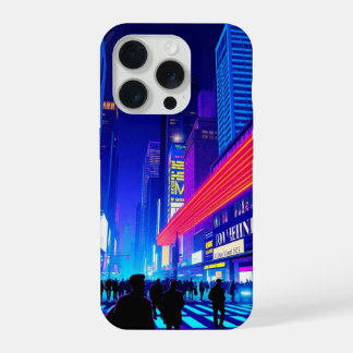 Retro-Neon-Stadtlandschaft Pop-Art-iPhone-Hülle iPhone 15 Pro Hülle