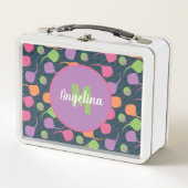 Retro Neon Stingray Metal Lunch Box (Vorderseite)