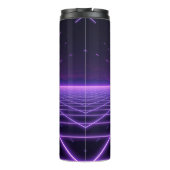 Retro-Neon-Synthwave-Unendlichkeit-Gitter-Thermal- Thermosbecher (Rückseite)