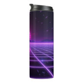 Retro-Neon-Synthwave-Unendlichkeit-Gitter-Thermal- Thermosbecher (Nach rechts gedreht)