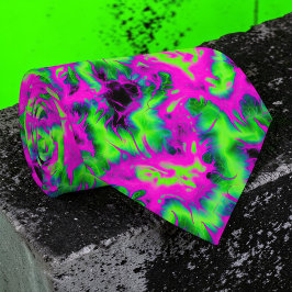 Retro-Neon-Tie-Dye-Halstuch nach Maß Krawatte