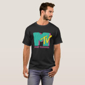 Retro Neon Vibes Logo – 80s Aesthetic Desi T-Shirt (Vorne ganz)