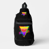 Retro Neon Watermelon Crossbody Bag (Vorderseite)