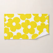 Retro Neon Yellow Daisies #1 #decor #art Badhandtuch Set (Handtuch)