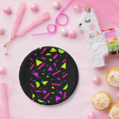 Retro Neonachtziger jahre Party-Gewohnheit 7" Pappteller (Party)